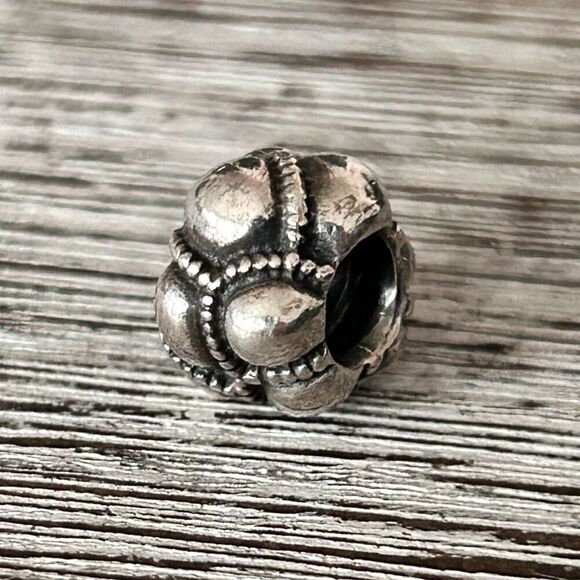 PANDORA Journey Silver Bumpy Bead Charm ALE 925 Preloved, Excellent - Picture 10 of 10